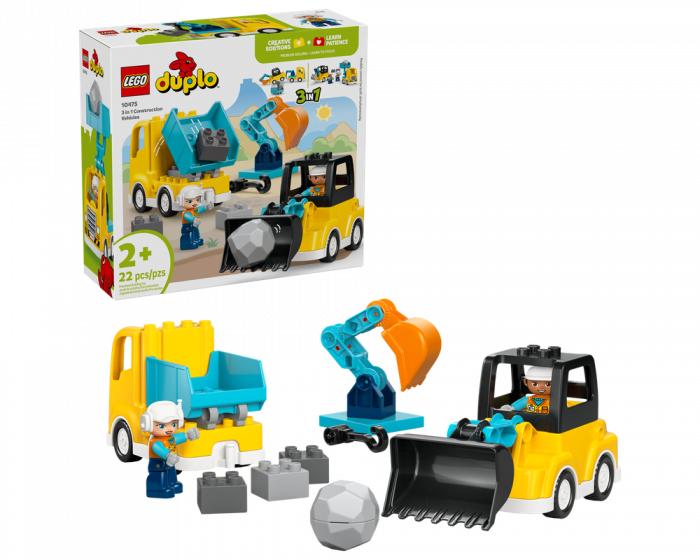 LEGO DUPLO 3 in 1 Construction Vehicles