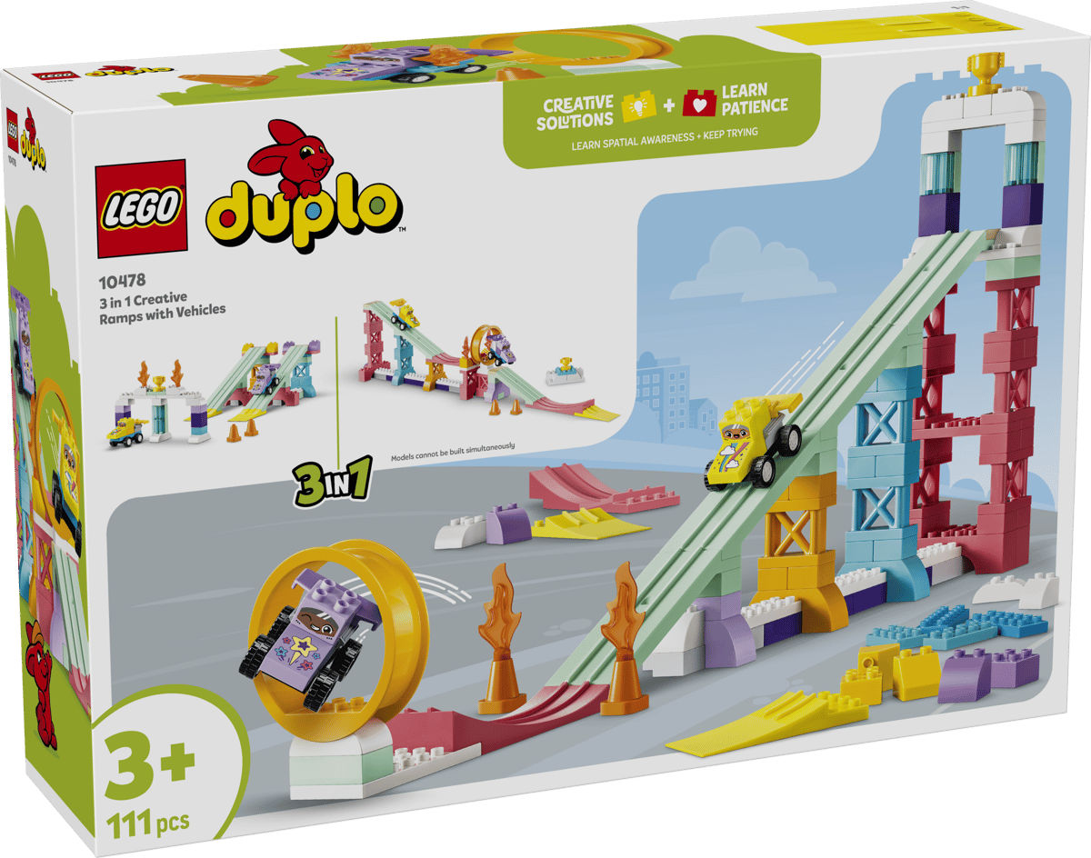 LEGO DUPLO 3 in 1 Creative Ramps with Vehicles