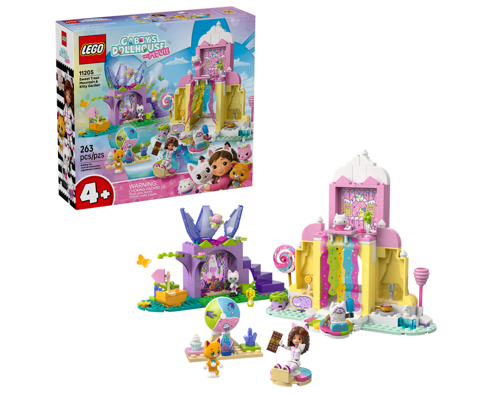 LEGO Gabby's Dollhouse Sweet Treat Mountain & Kitty Garden Gabby’s Dollhouse The Movie