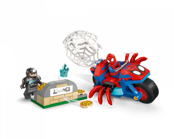 LEGO Marvel Spidey on his Motorcycle vs Rhino