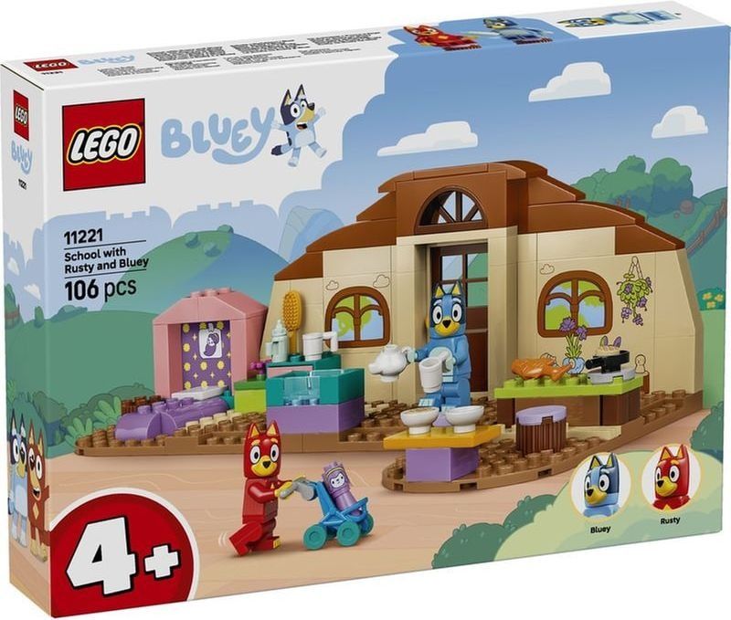 LEGO Bluey School with Rusty and Bluey Bluey