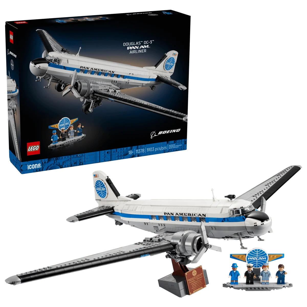 LEGO Icons Douglas DC-3 PAN AM Airliner