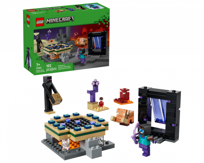LEGO Minecraft Nether & End Portal Journey