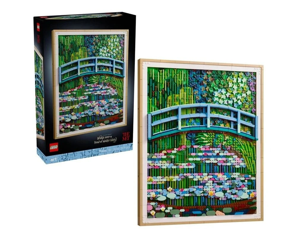 LEGO Art Claude Monet Bridge over a Pond of Water Lilies