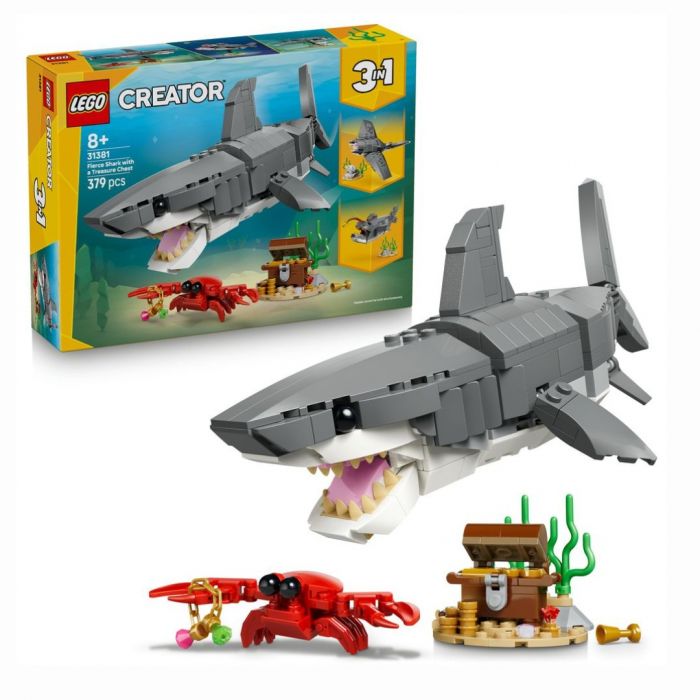 LEGO Creator 3in1 Fierce Shark with a Treasure Chest