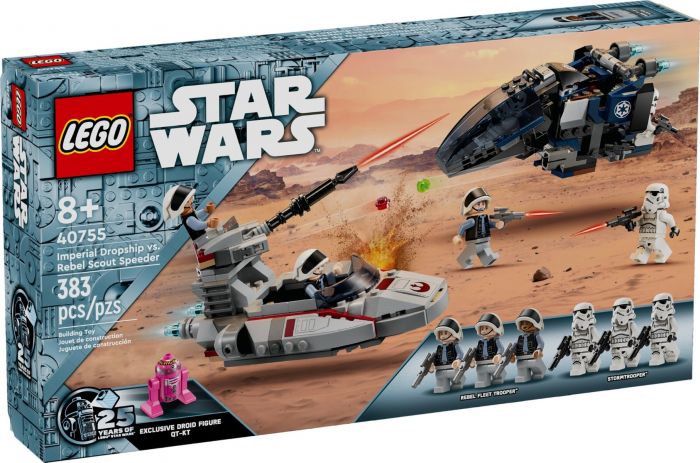 LEGO Star Wars Imperial Dropship vs Rebel Scout Speeder