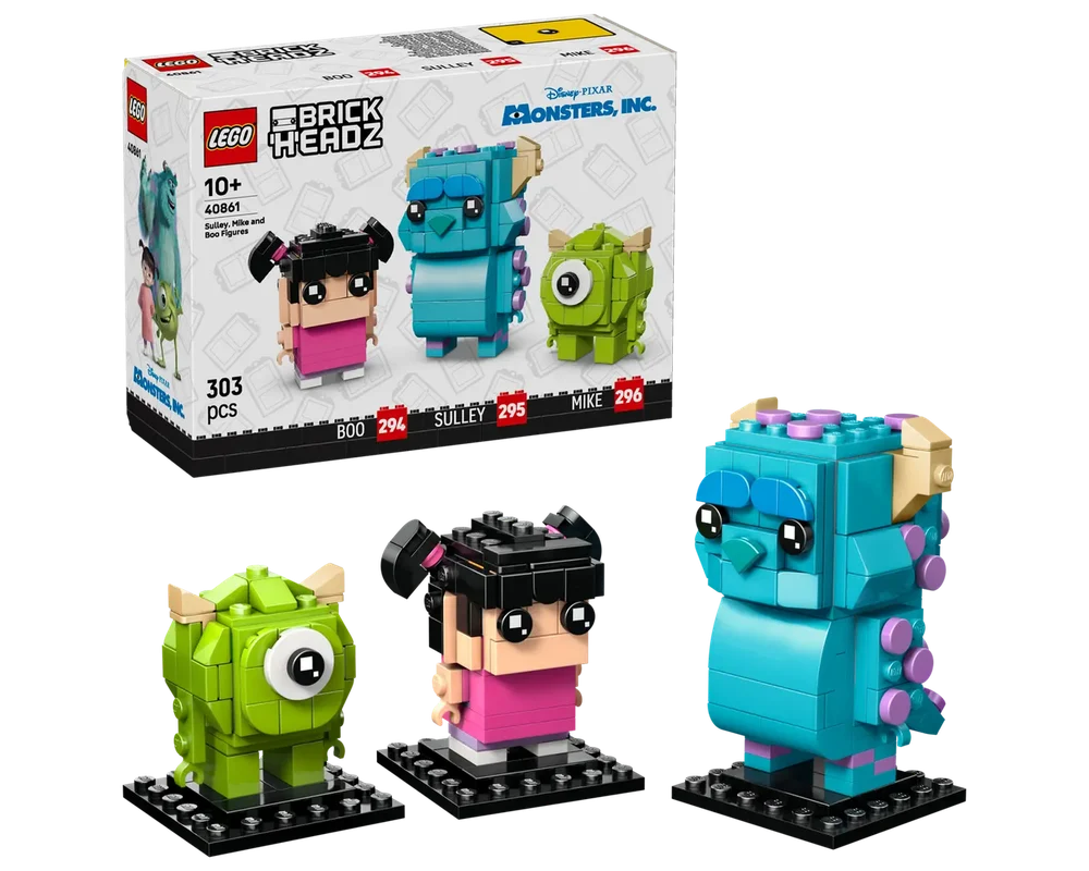 LEGO BrickHeadz Sulley Mike and Boo Figures MONSTERS INC