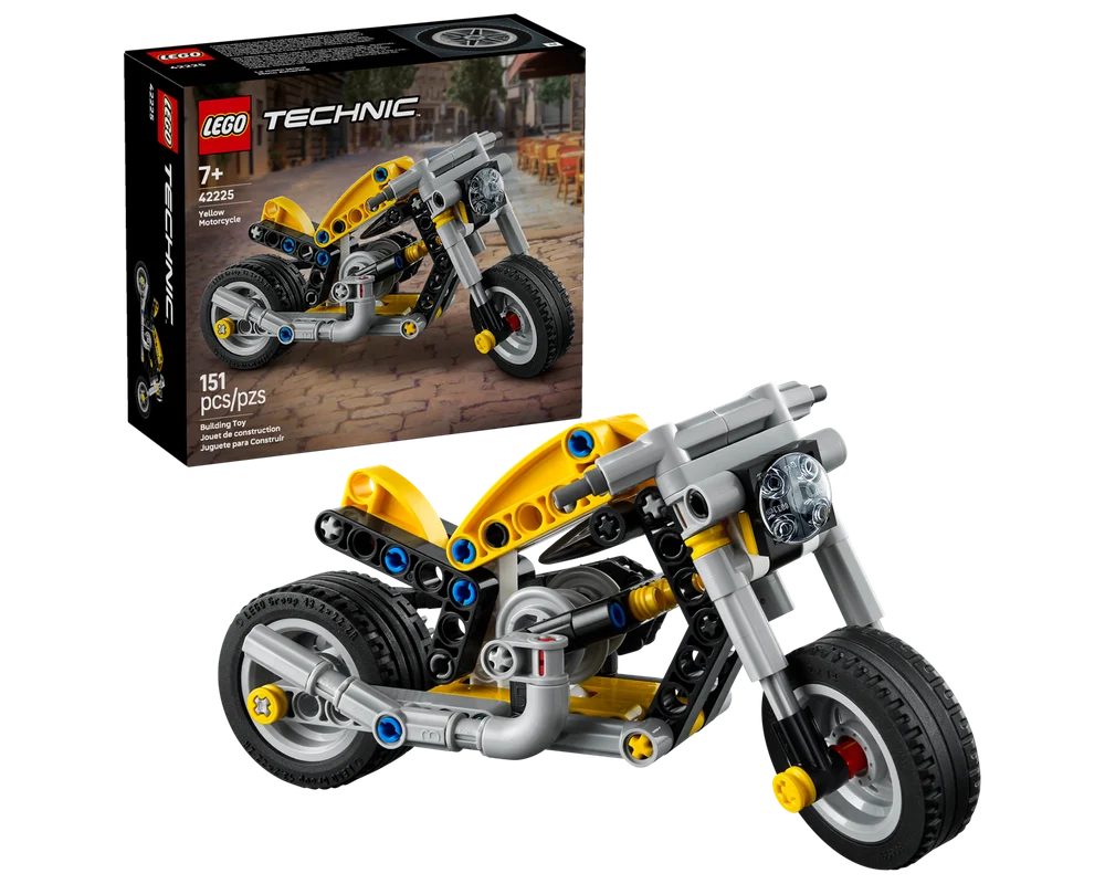 LEGO Technic Yellow Motorcycle