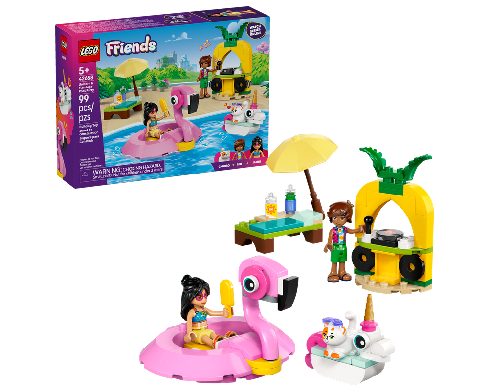 LEGO Friends Unicorn & Flamingo Pool Party