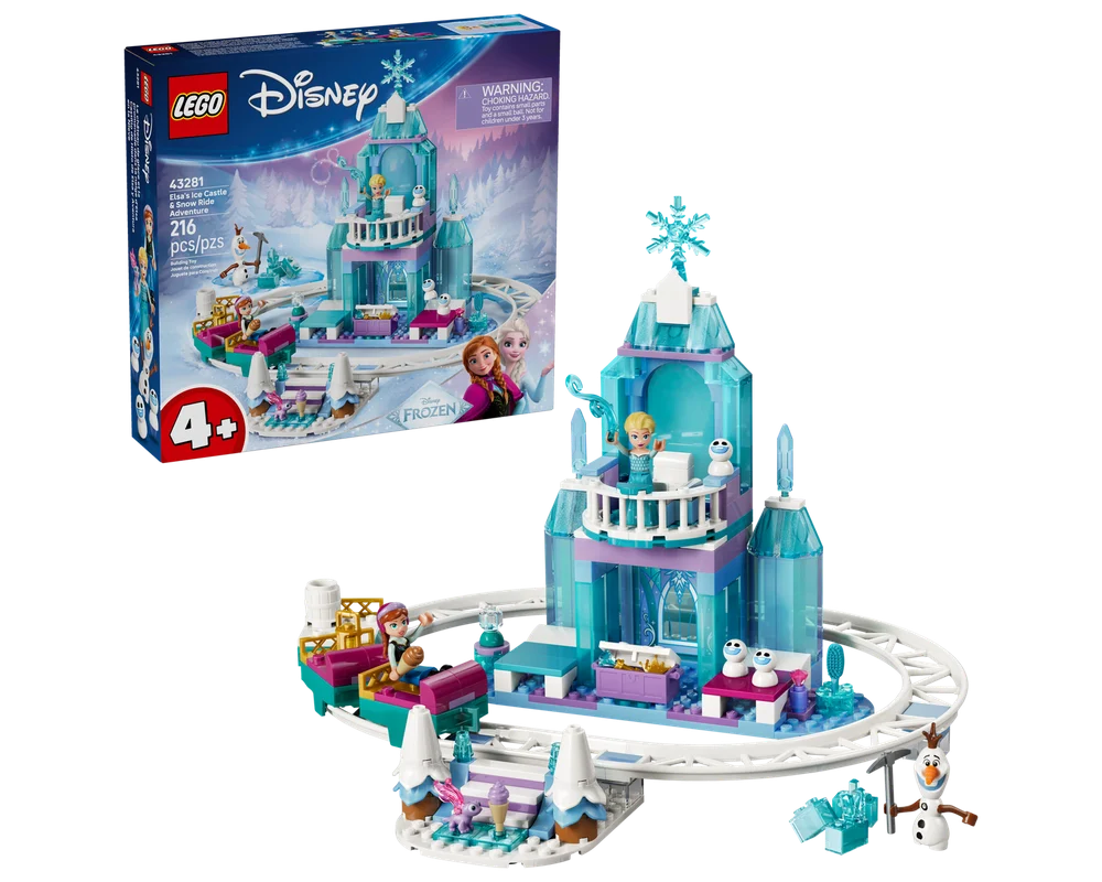 LEGO Disney Elsa's Ice Castle & Snow Ride Adventure Frozen