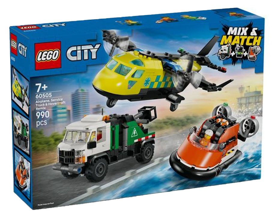 LEGO City Airplane Service Truck & Hovercraft Rem