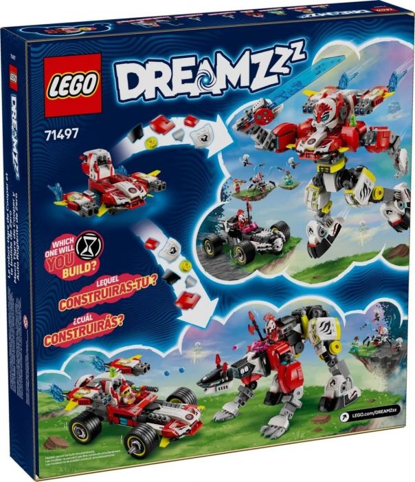 LEGO DREAMZzz Cooper's Tiger Mech & Zero's Hot Rod Car