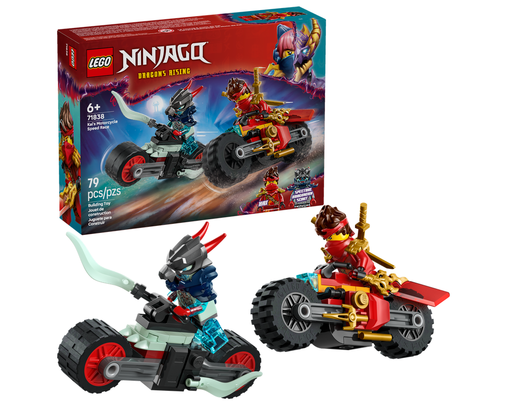 LEGO NINJAGO Kai's Motorcycle Speed Race