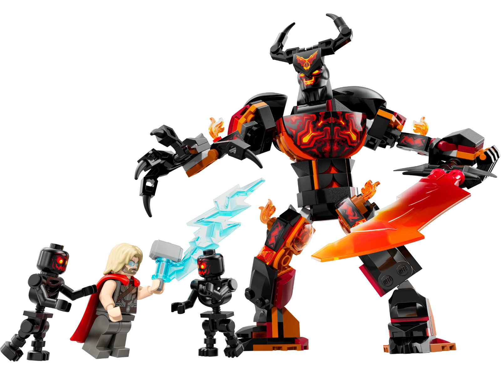 LEGO Marvel Thor vs Surtur Construction Thor Ragnarok