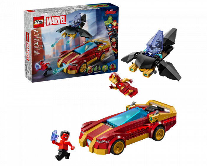 LEGO Marvel Iron Man Car & Black Panther vs Red Hulk