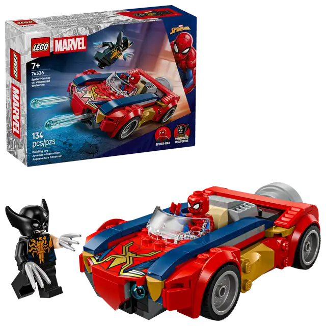 LEGO Marvel Spider-Man Car vs Venomized Wolverine