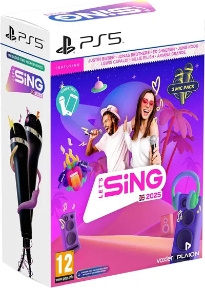 Let's Sing 2025 + Double Mic PlayStation 5