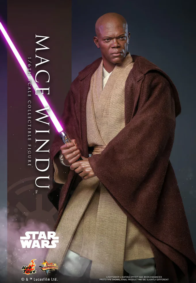 Star Wars Episode II Attack of the Clones Mace Windu 1/6 Scale 12