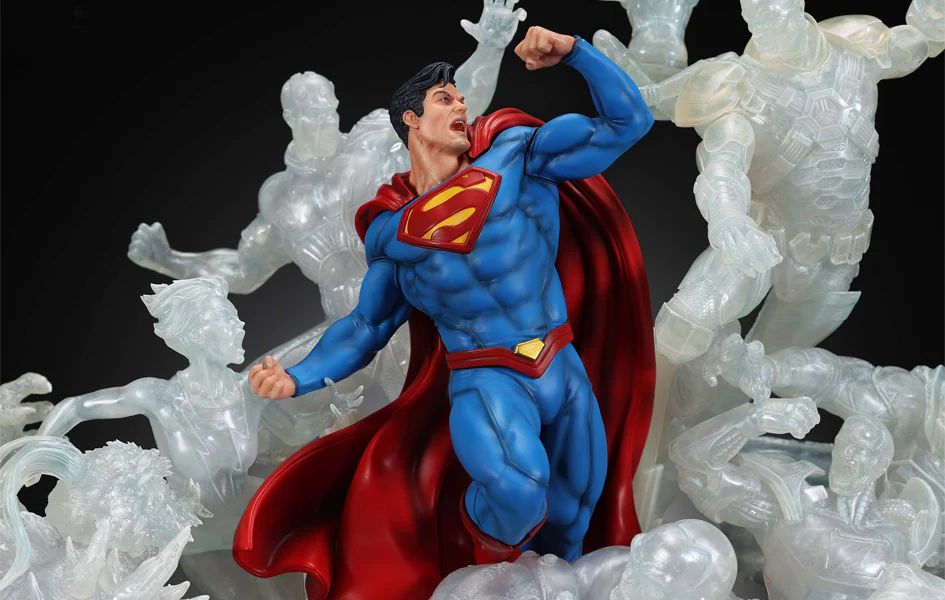 SUPERMAN JUSTICE BY DAVID FINCH ICE VERSION 1/6 SCALE DIORAMA