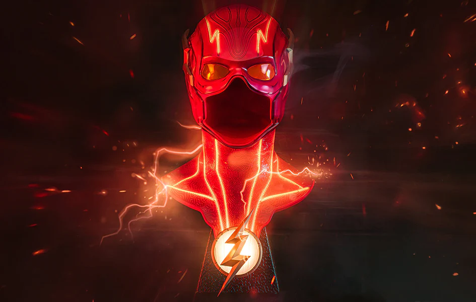 THE FLASH LIFE-SIZE COWL REPLICA