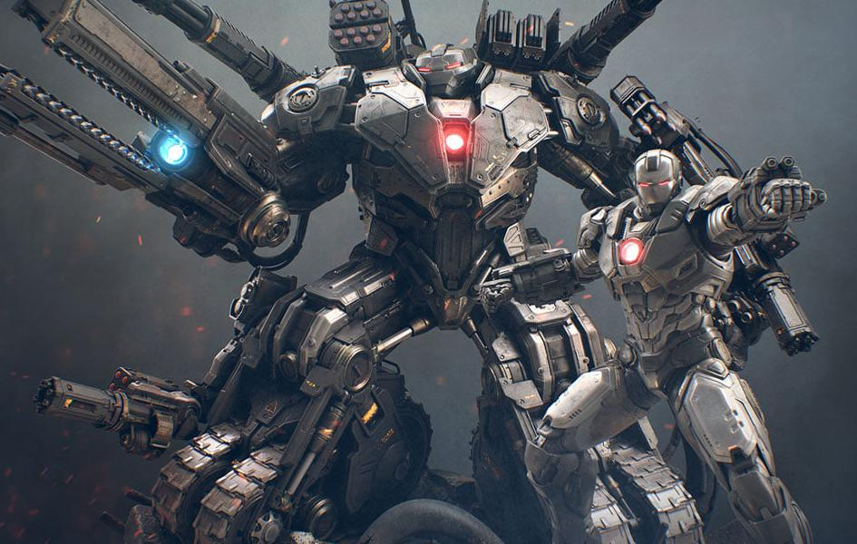 WAR MACHINE WAR TANK 1/4 SCALE STATUE VERSION B