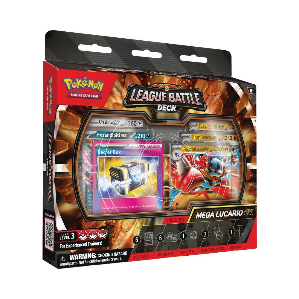 Pokemon Mega Lucario ex League Battle Deck Box
