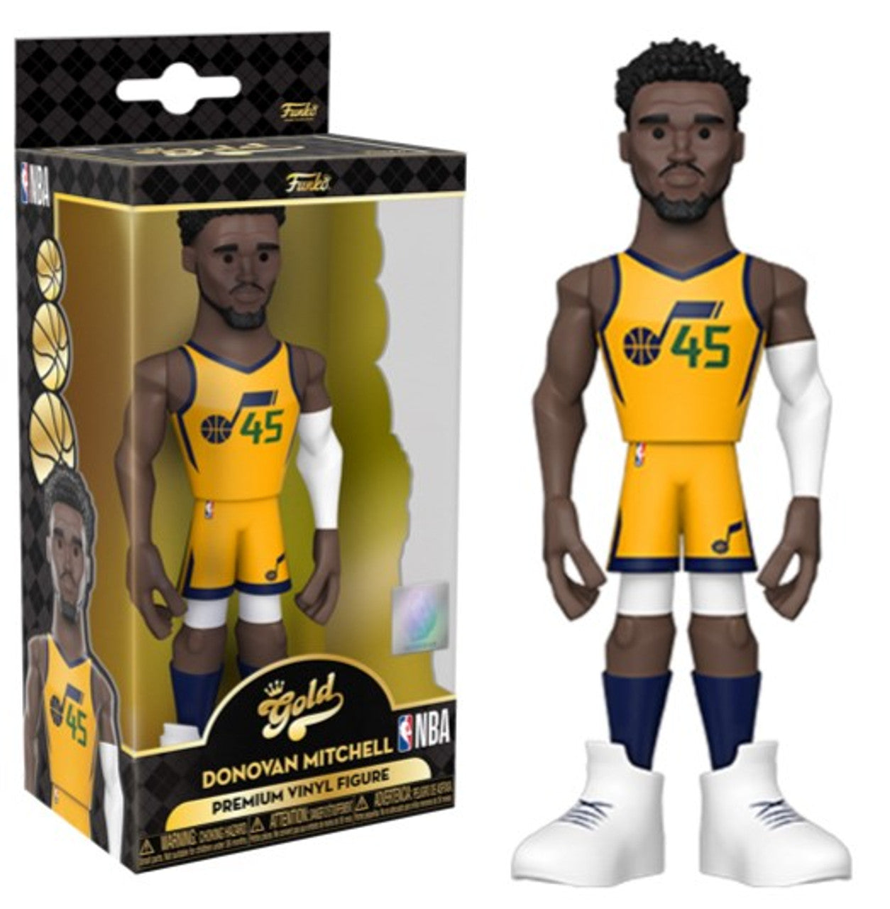 NBA Gold 5" Donovan Mitchell Utah Jazz City Edition Uniform