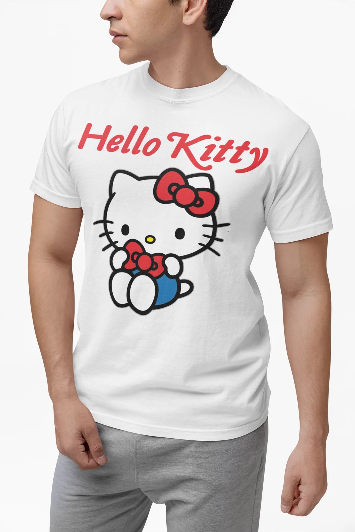 Hello Kitty Charmmy Pose Ribbon Men's T-Shirt