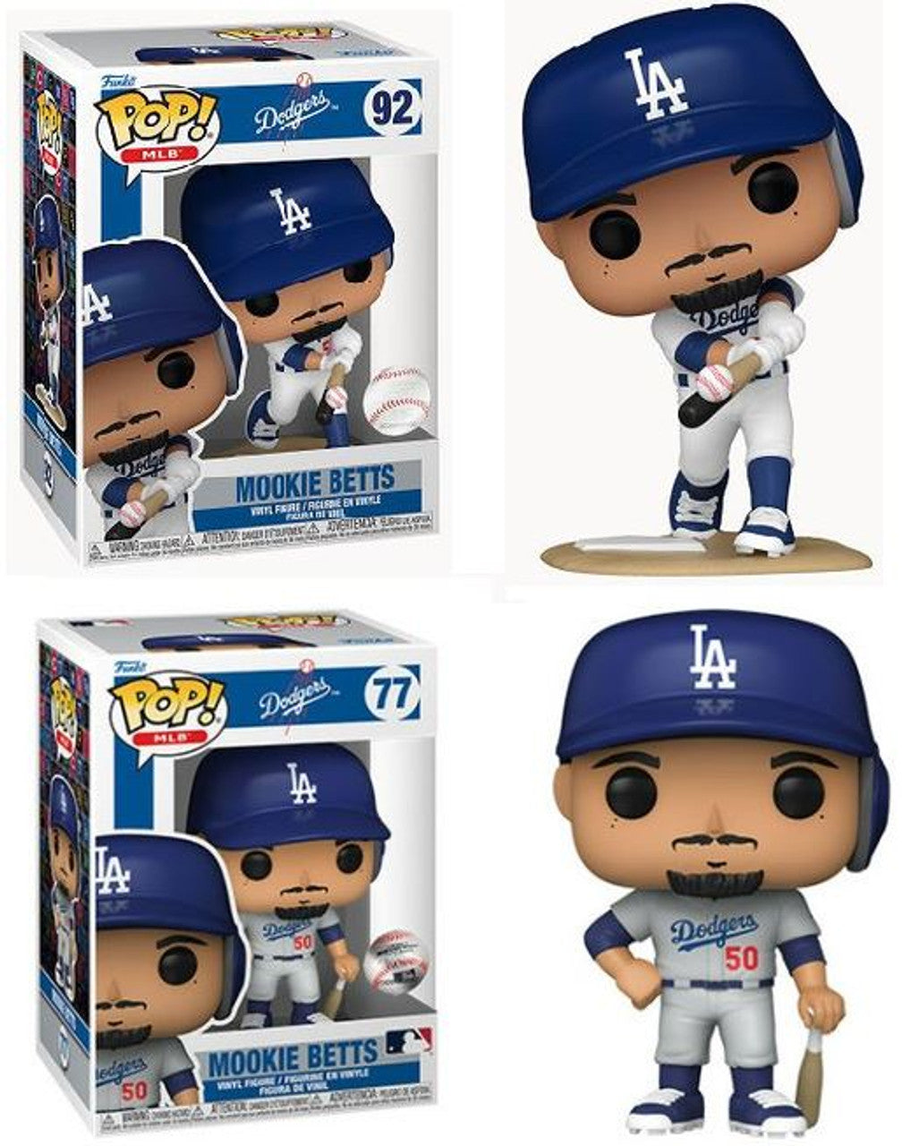 MLB Pop! Combo 2 Mookie Betts Los Angeles Dodgers
