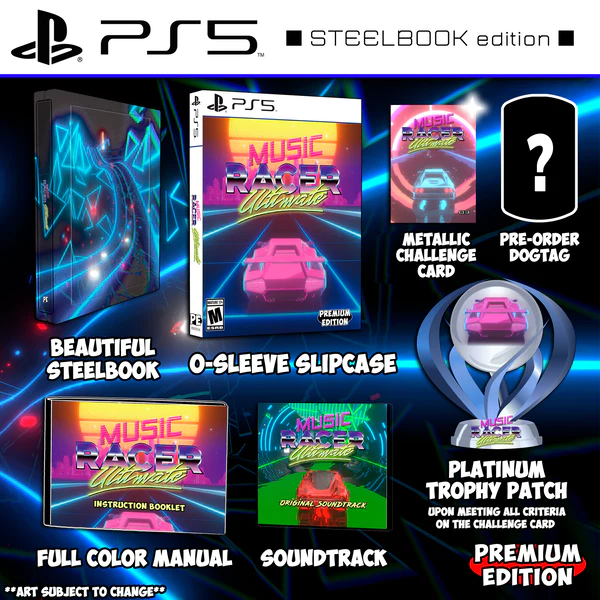 MUSIC RACER ULTIMATE STEELBOOK EDITION & SOUNDTRACK PlayStation 5