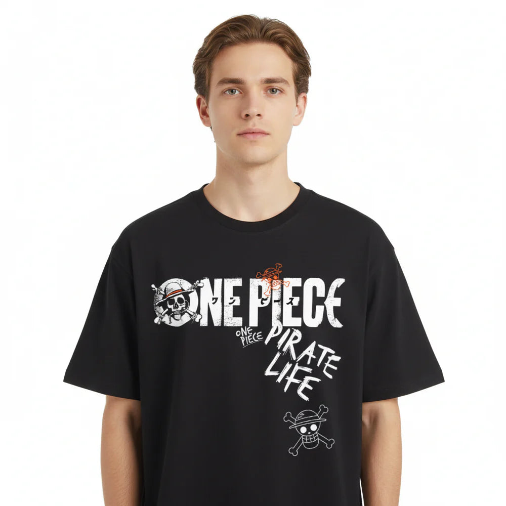 One Piece Pirate Life Logo T-Shirt