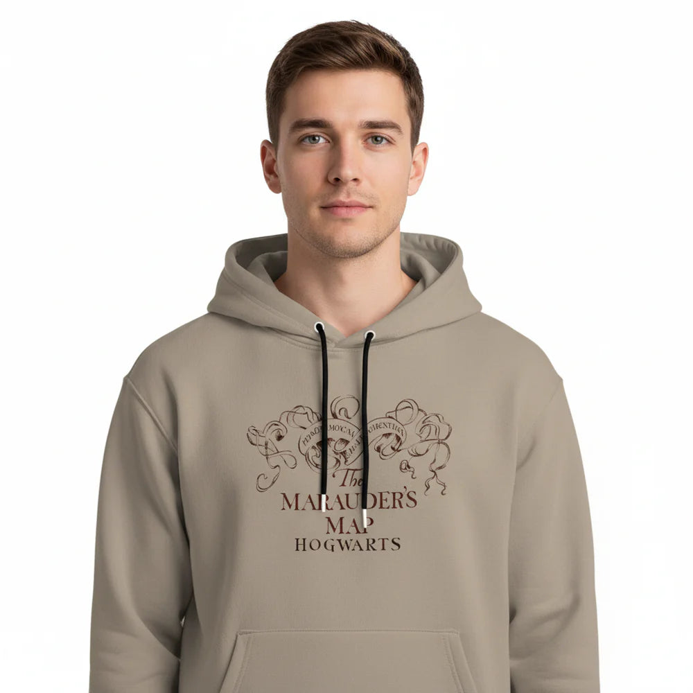 Harry Potter Marauder's Map Beige Hoodie