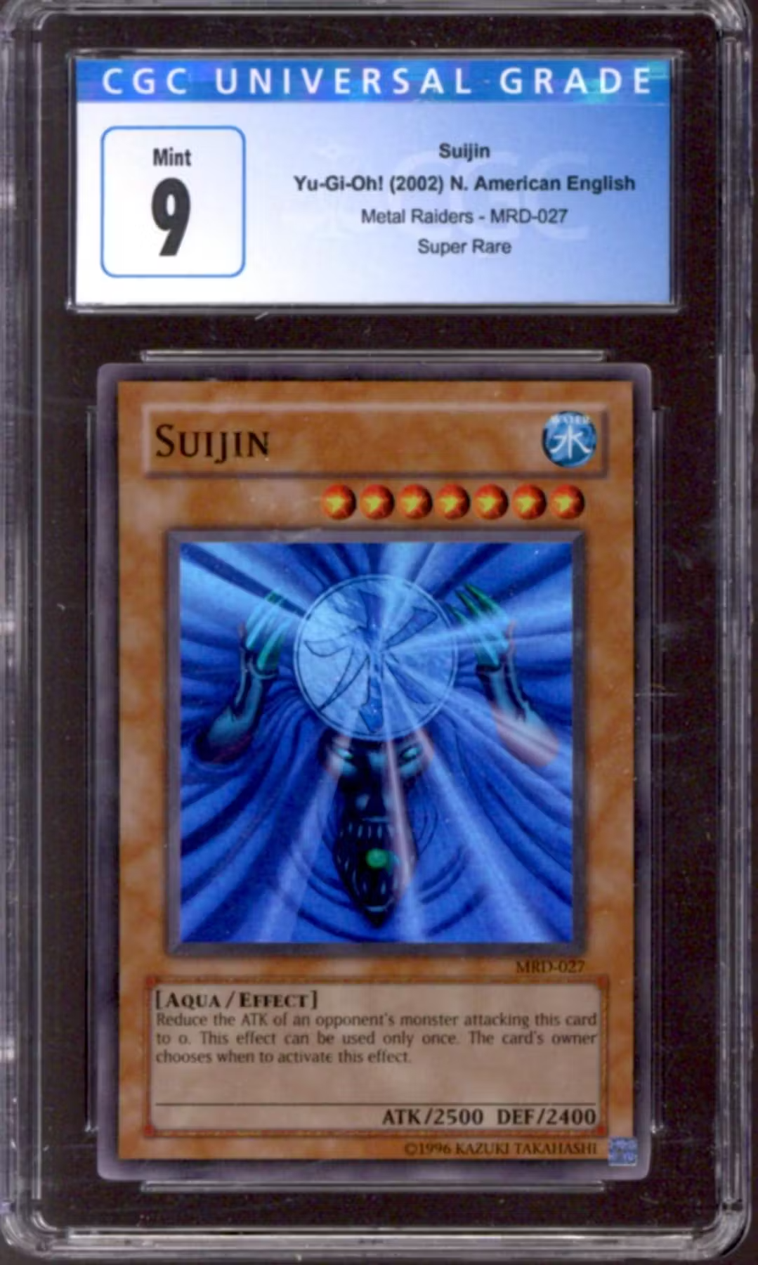 Yu-Gi-Oh Metal Raiders Suijin MRD-027 CGC 9