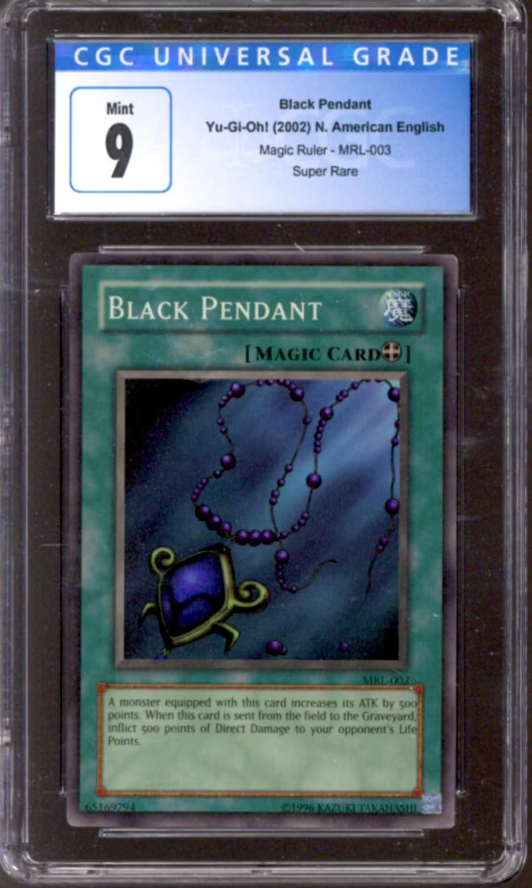 Yu-Gi-Oh Magic Ruler Black Pendant MRL-003 CGC 9