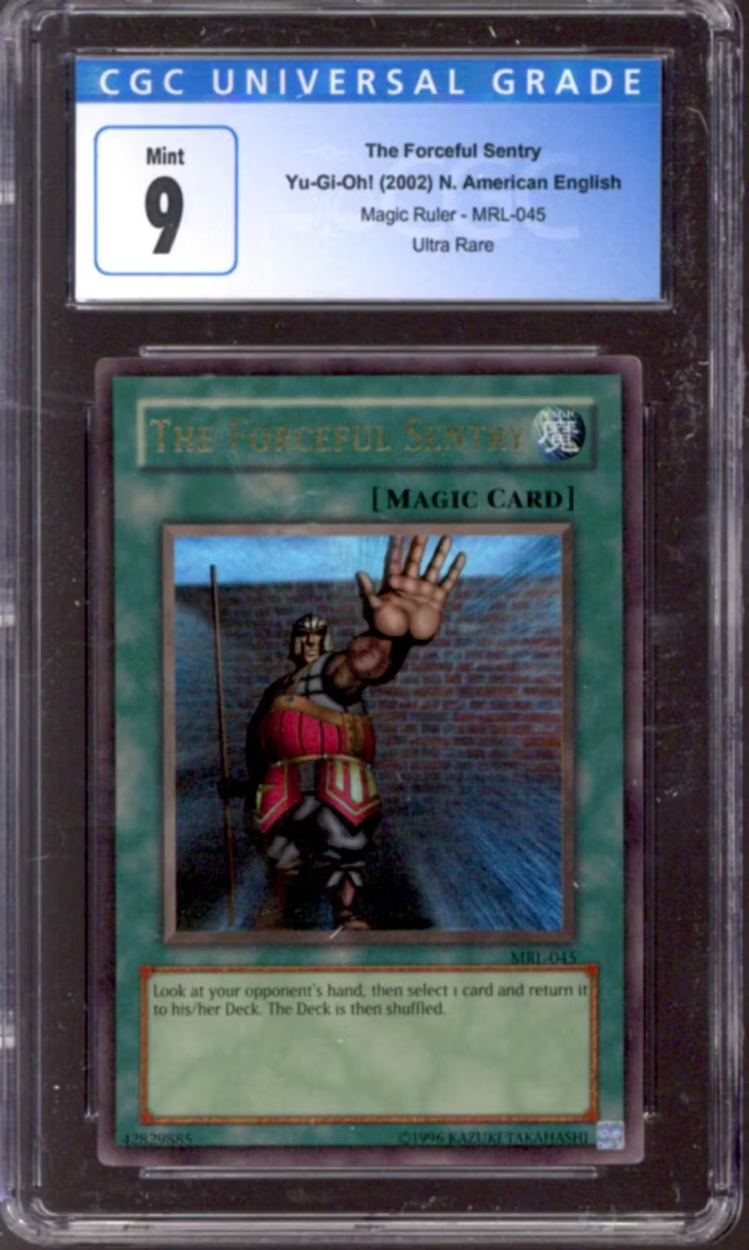 Yu-Gi-Oh Magic Ruler The Forceful Sentry MRL-045 CGC 9