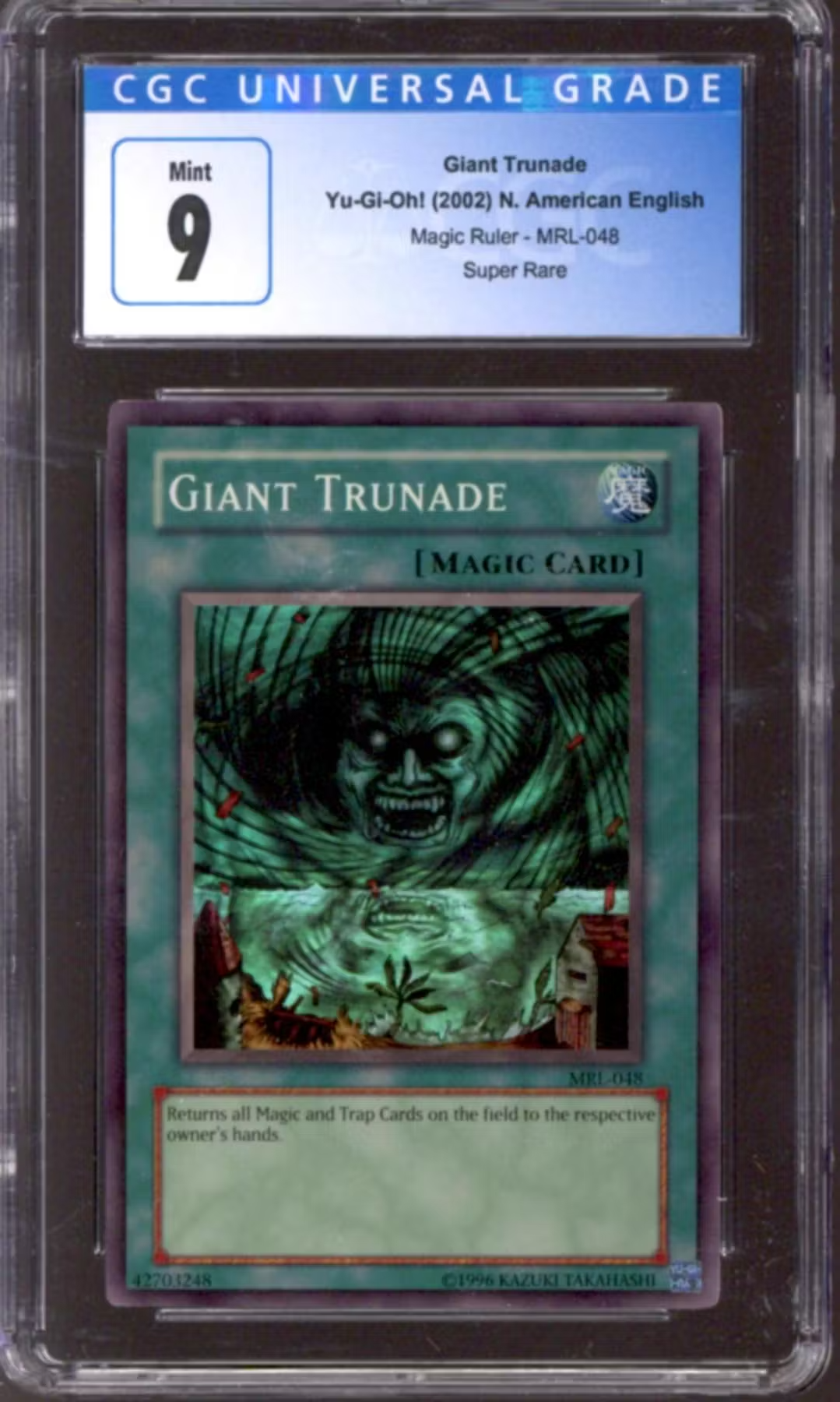 Yu-Gi-Oh Magic Ruler Giant Trunade MRL-048 CGC 9