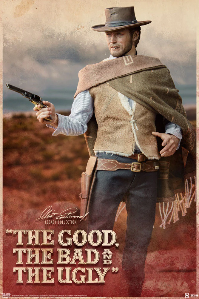 Sideshow Collectibles Clint Eastwood Sixth Scale Figure The Good, The Bad, and The Ugly The Man With No Name