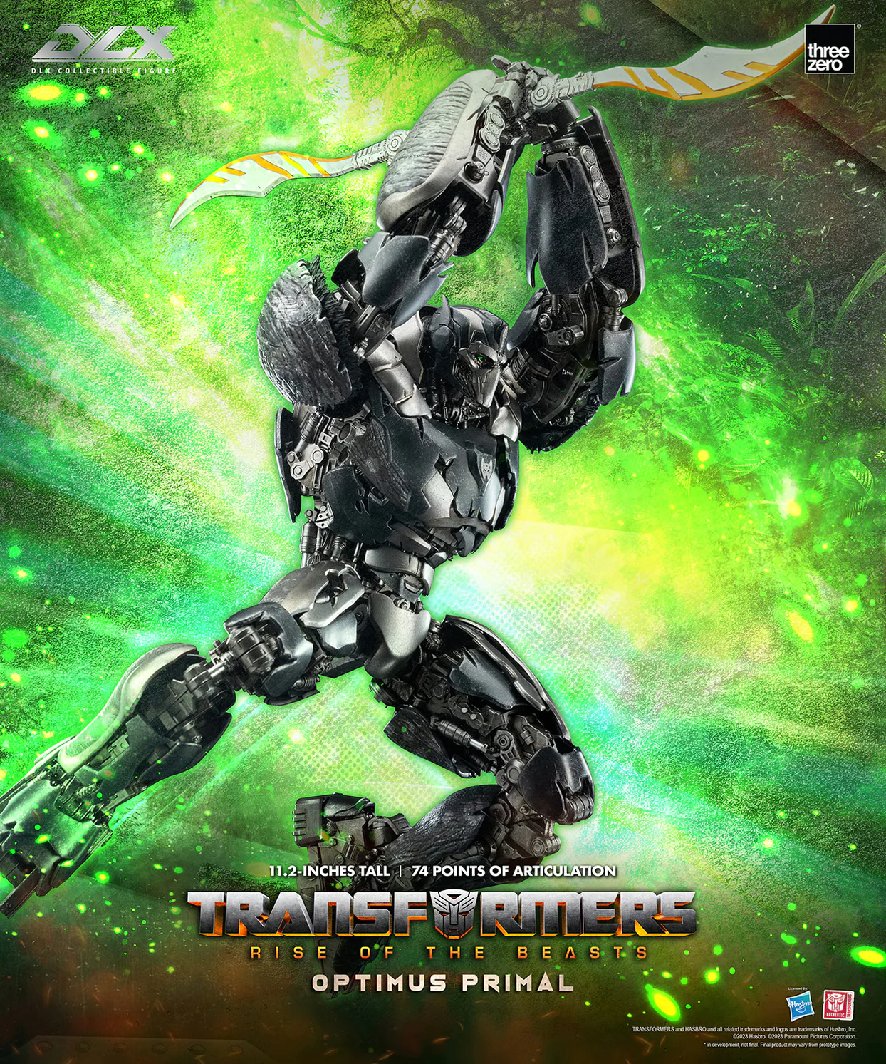 Transformers Rise of the Beasts DLX Scale Collectible Series Optimus Primal Action Figure