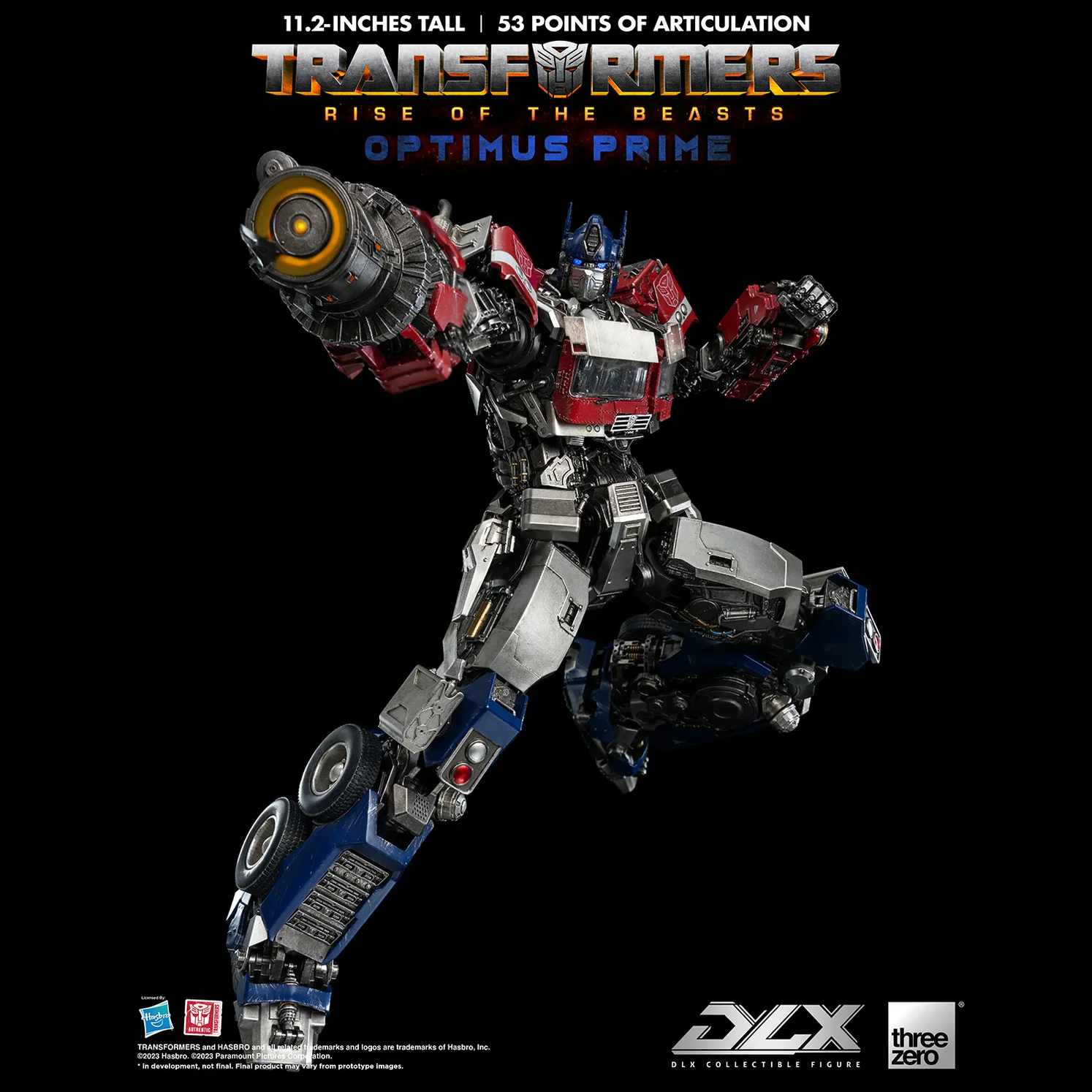 Transformers Rise of the Beasts DLX Scale Collectible Series Optimus Prime Diecast Action Figure