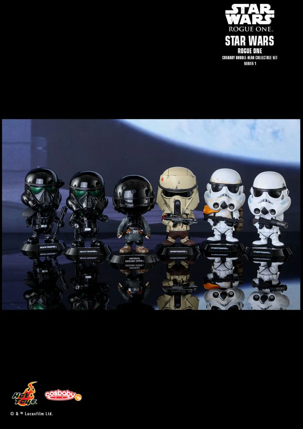 COSBABY ROGUE ONE A STAR WARS STORY COLLECTIBLE SERIES INCLUDES SHORETROOPER AND DEATHTROOPER COMMANDING POSE