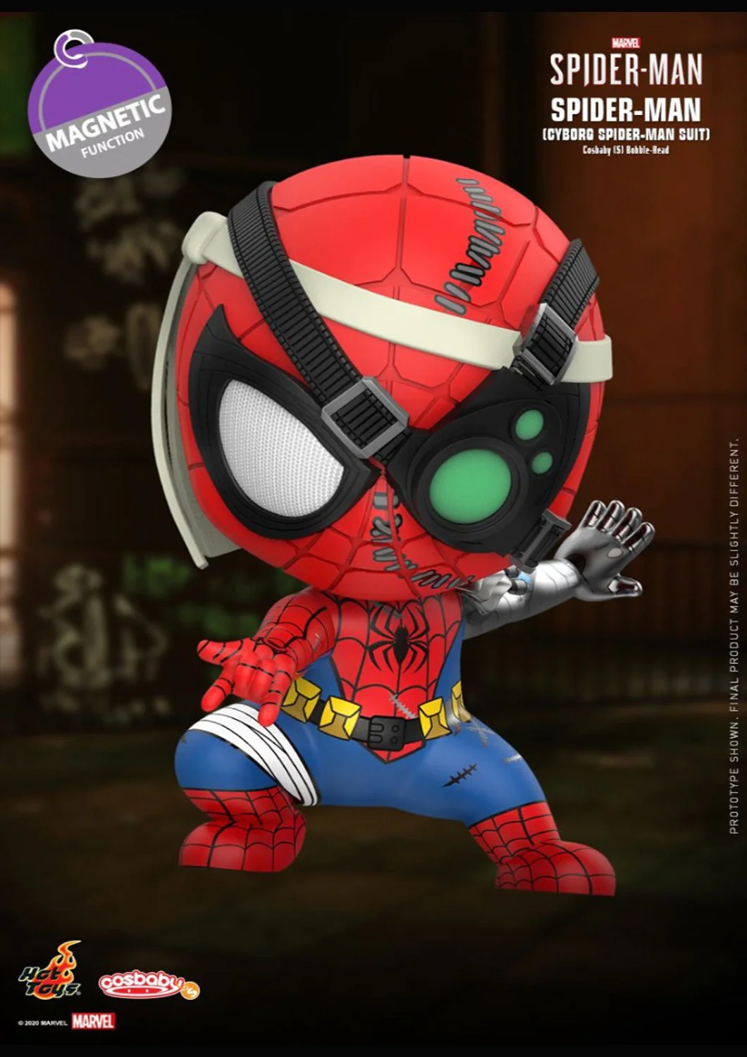 COSBABY SPIDER-MAN CYBORG SPIDER-MAN SUIT BOBBLE-HEAD