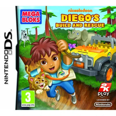 Go, Diego, Go! Mega Bloks Build & Rescue Nintendo DS