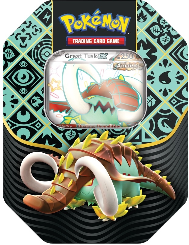 Pokemon Paldean Fates Standard Tin Great Tusk ex