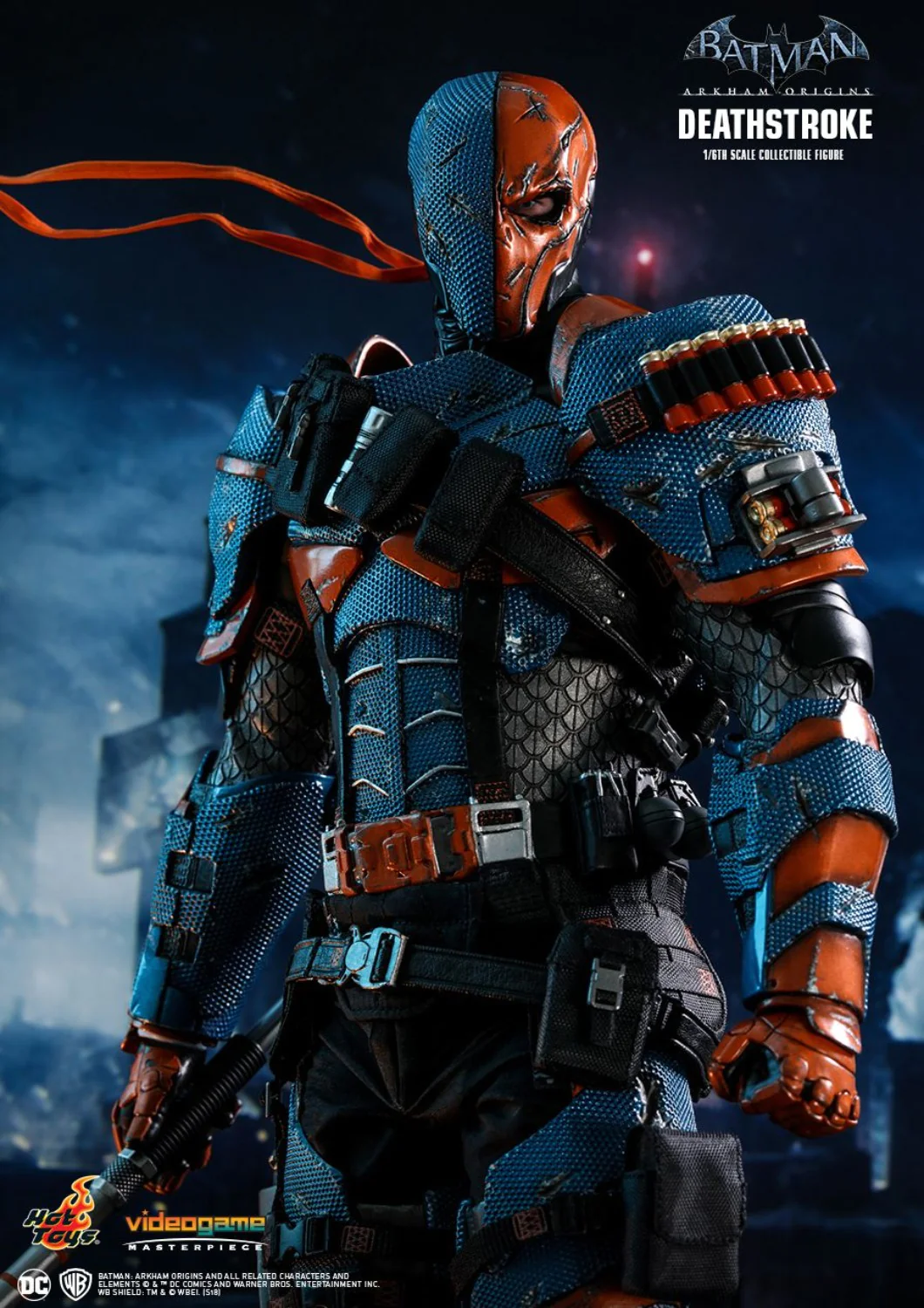 DC BATMAN ARKHAM ORIGINS DEATHSTROKE 1/6 COLLECTIBLE FIGURE
