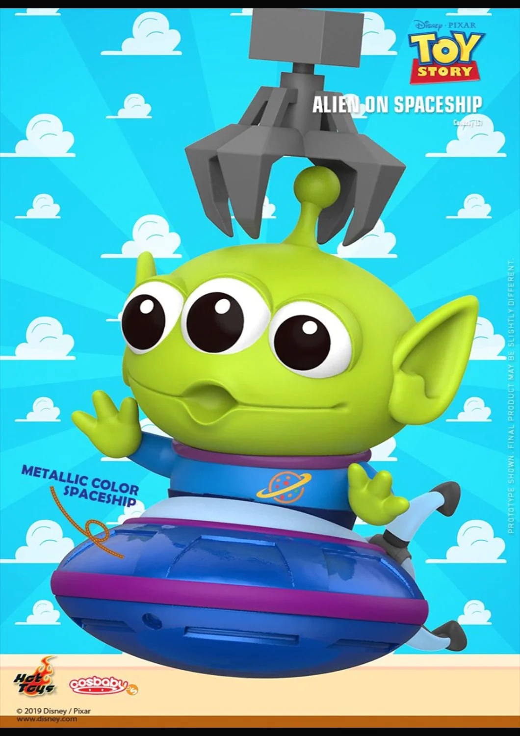 COSBABY TOY STORY 4 ALIEN ON SPACESHIP METALLIC COLOR VERSION