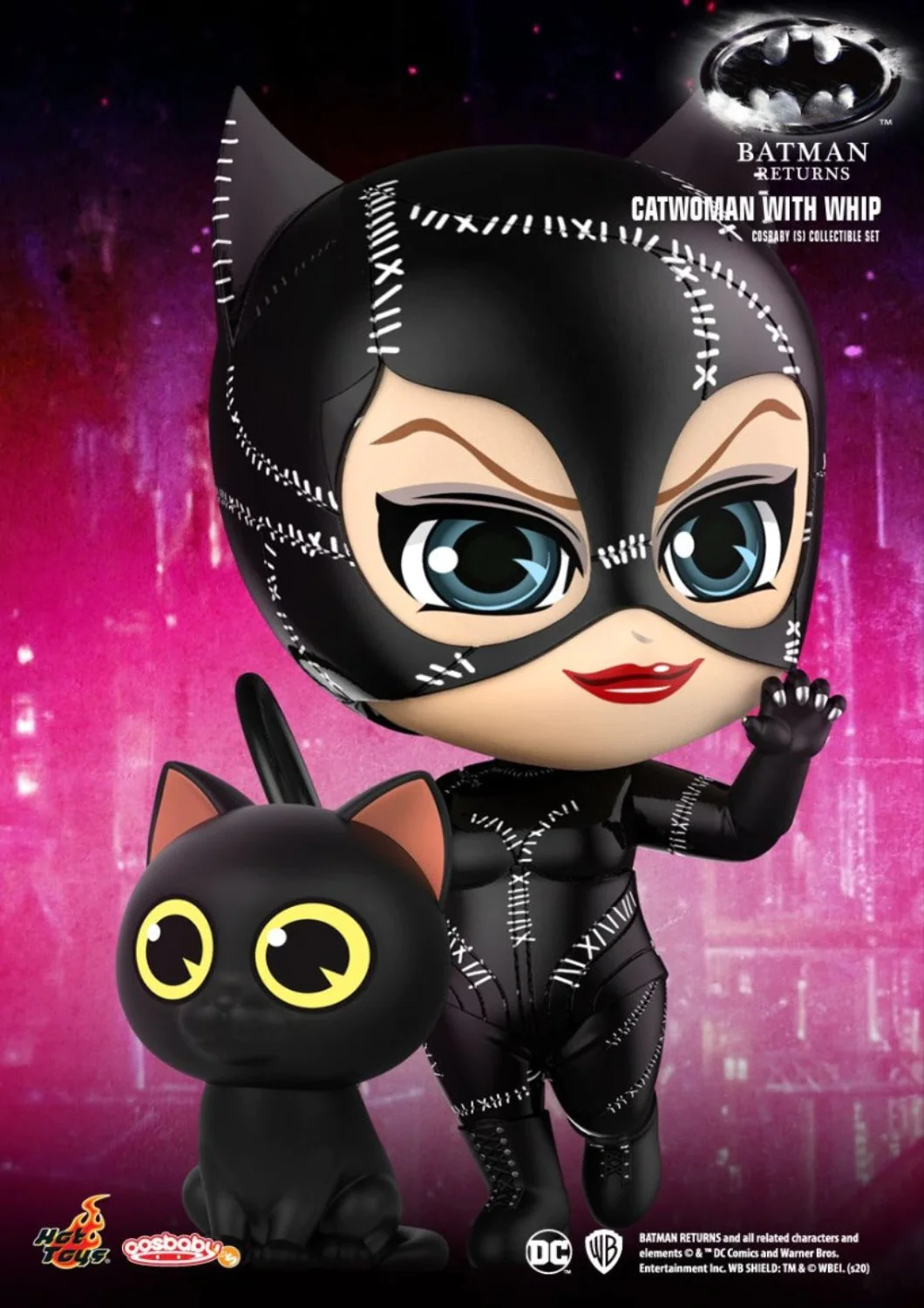 COSBABY BATMAN RETURNS CATWOMAN WITH WHIP COLLECTIBLE SET