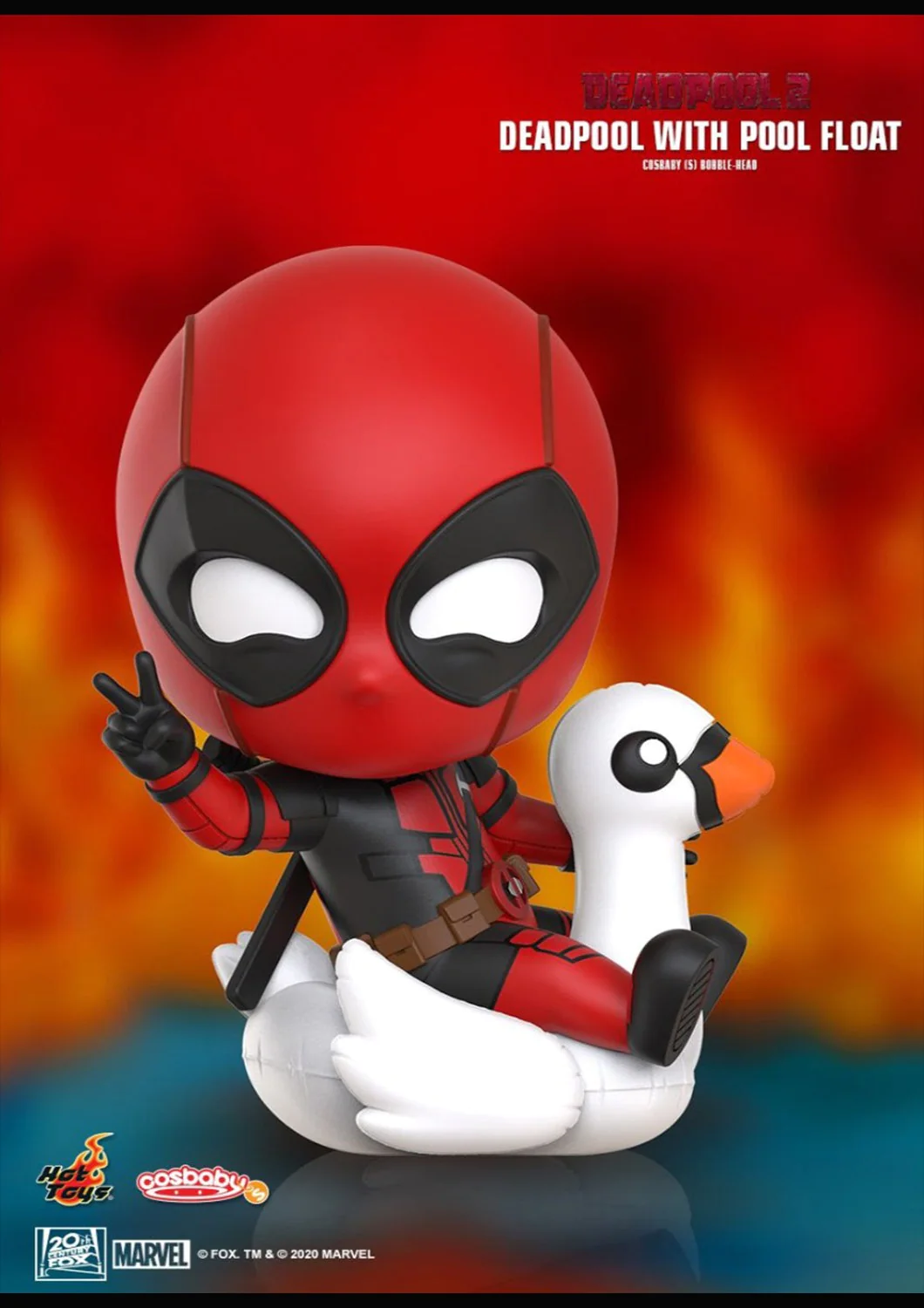 COSBABY DEADPOOL 2 WITH POOL FLOAT BOBBLE-HEAD