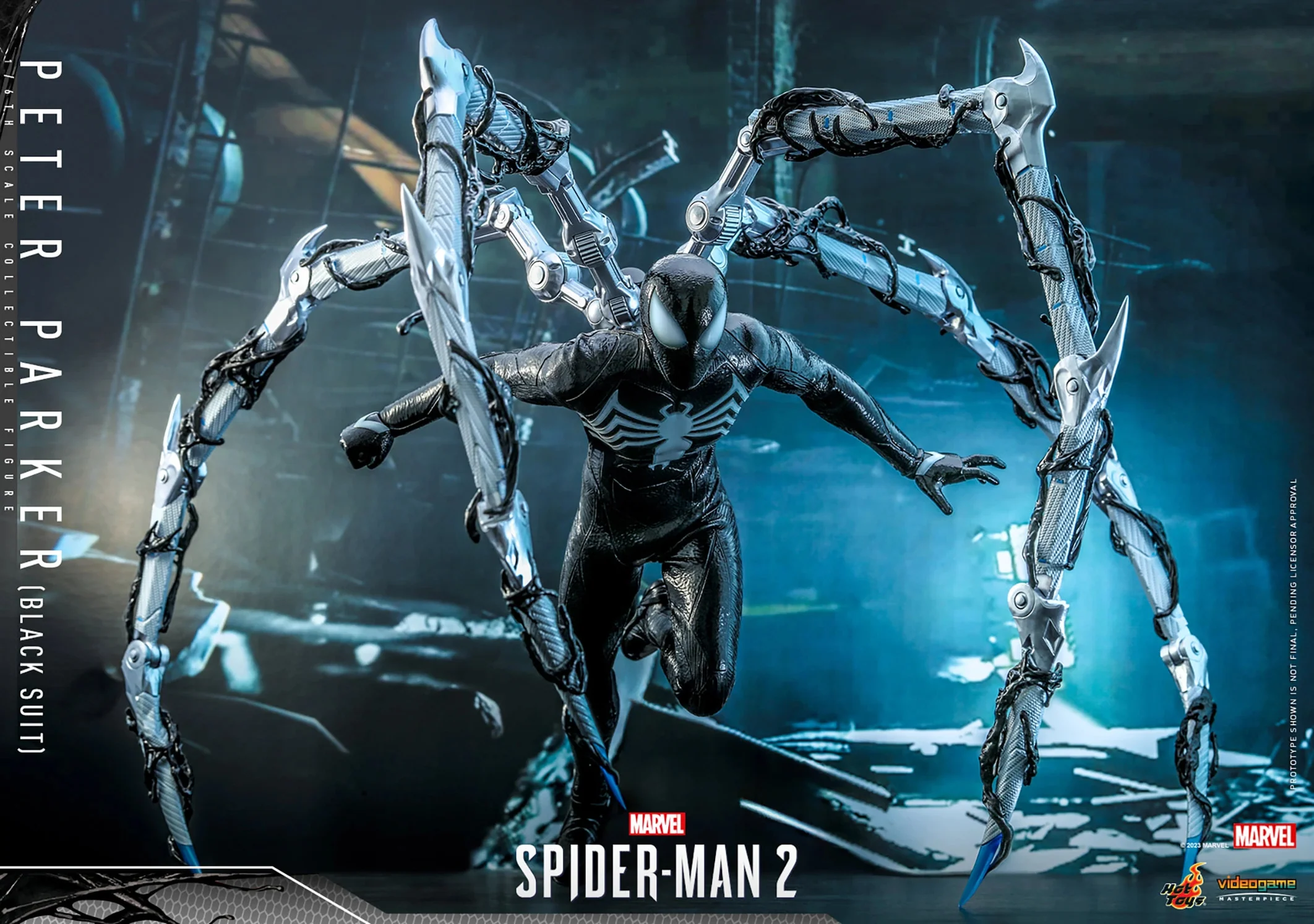 Marvel’s Spider-Man 2 Peter Parker Black Suit 1/6 Scale 12" Collectible Figure