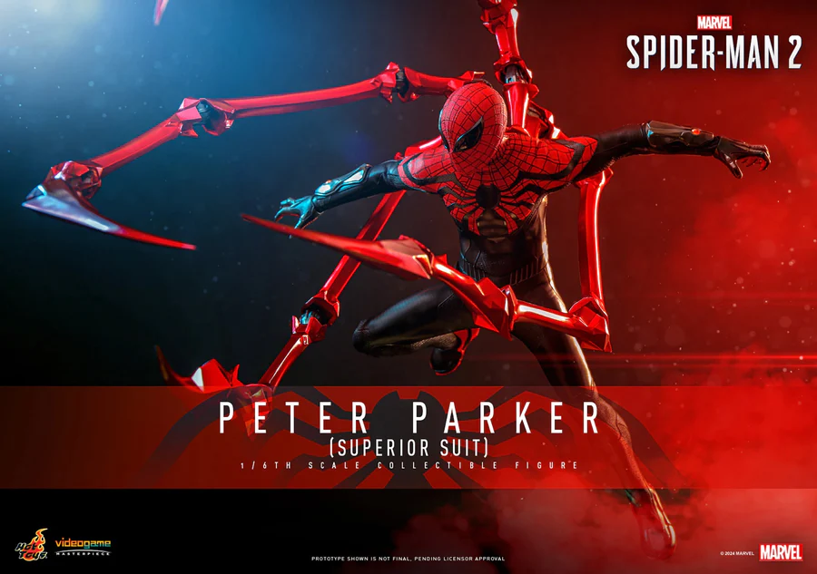 Marvel Spider-Man 2 Spider-Man Peter Park Superior Suit 1/6 Scale 12" Collectible Figure