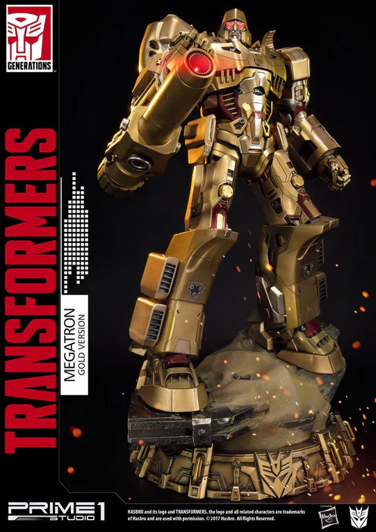 PRIME 1 STUDIO MEGATRON GOLD EDITION TRANSFORMERS GENERATION 1